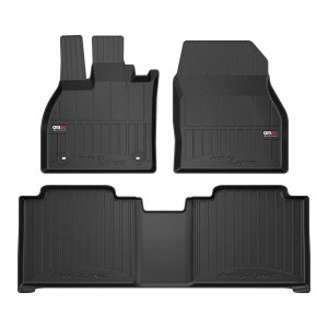 Subaru Solterra Floor Mat - Omac - Premium TPE - Black - 2023-2025 Subaru Solterra Floor Mat - Omac - Premium TPE - Black - 2023-2025